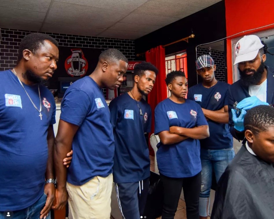Students learning to cut at Joe's Fade Cuts Academy